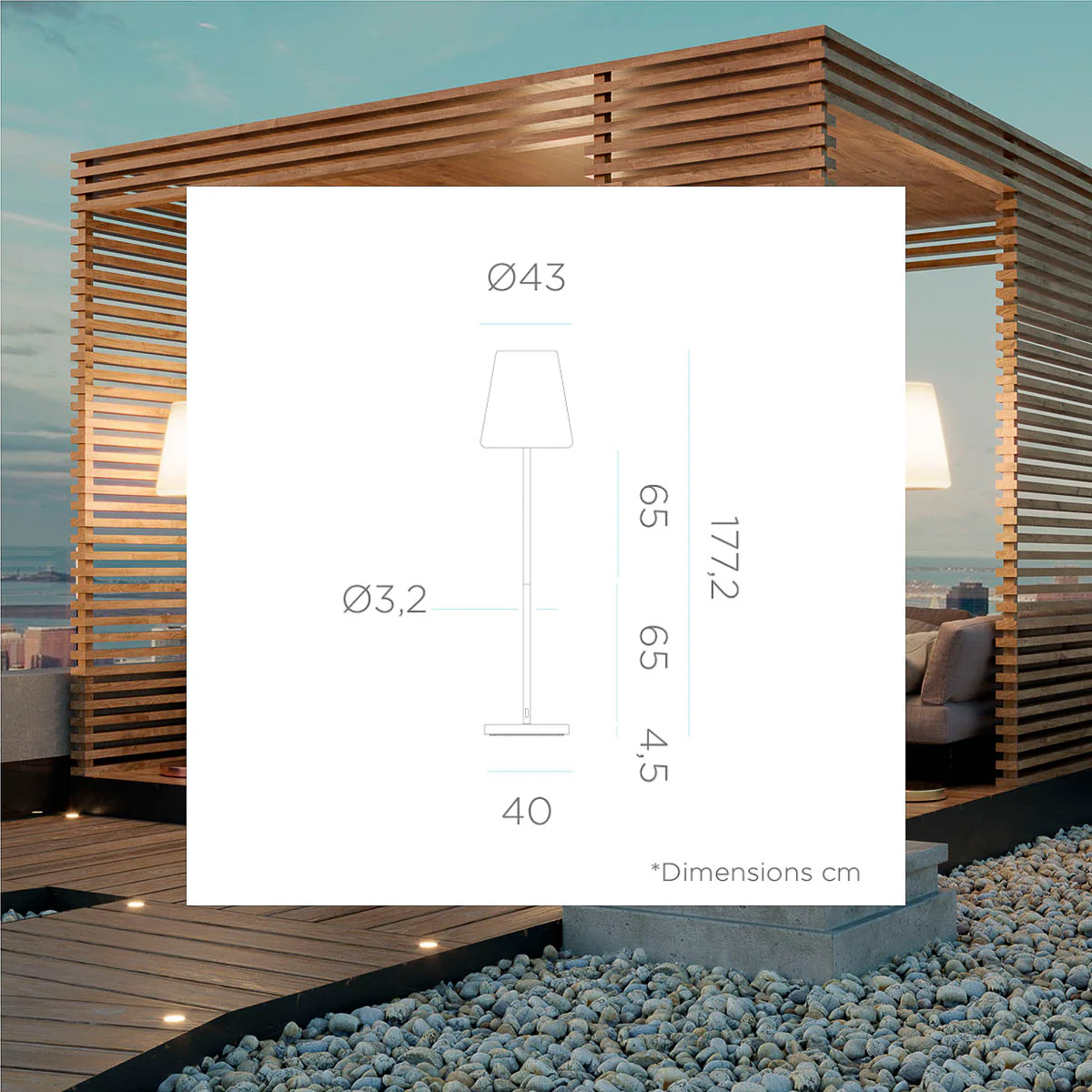 LAMPADAIRE LOLA SLIM 180 | USAGE INTÉRIEUR - Image 4