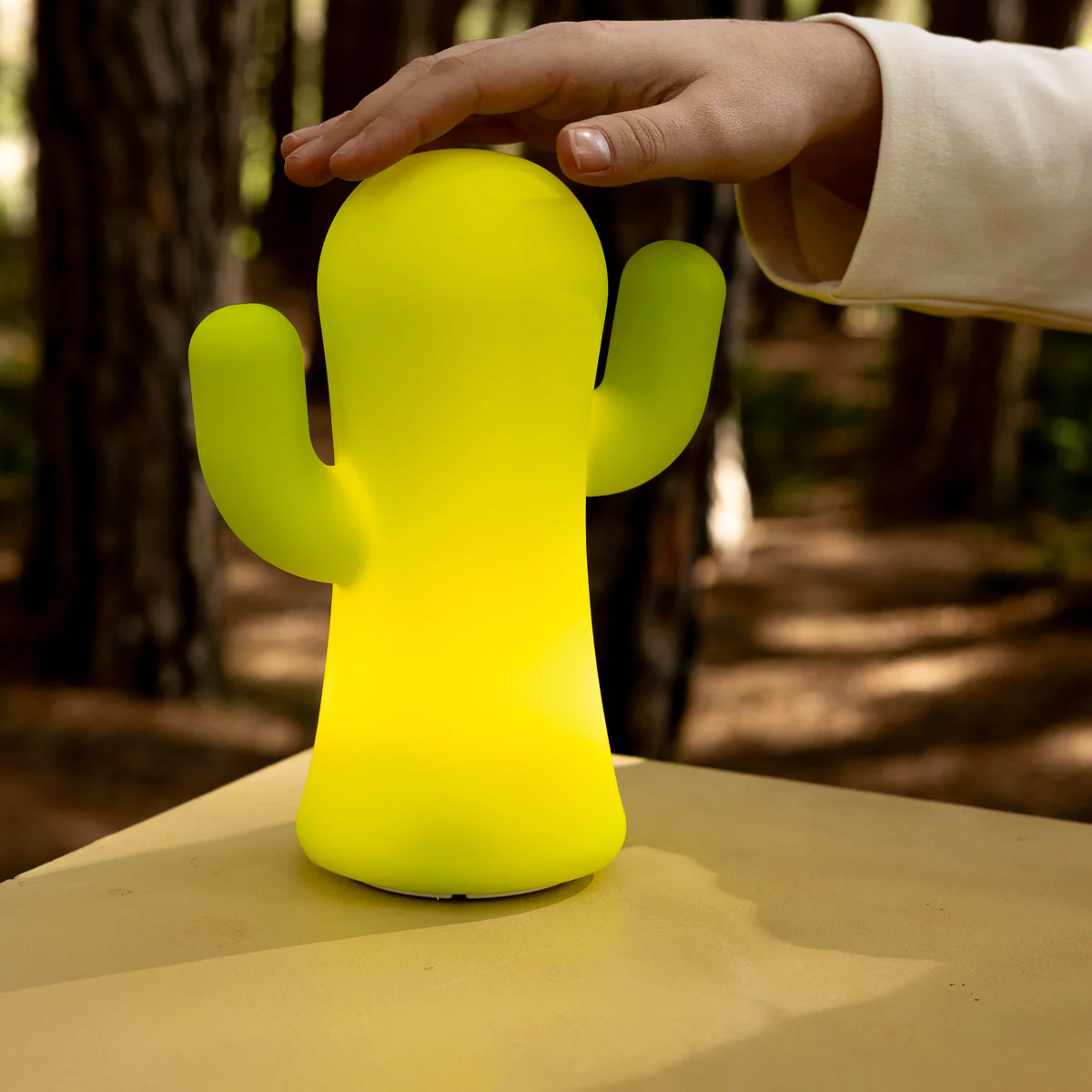 CACTUS LUMINEUX EN SILICONE PANCHITO VERT CITRON - Image 3