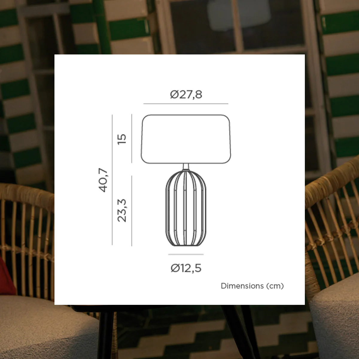 LAMPE DE TABLE SOLAIRE PHOEBE 40 - Image 9