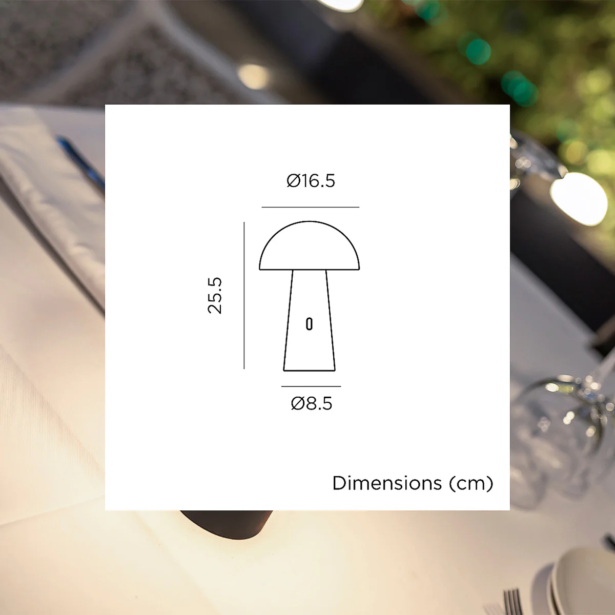 Lampe décorative sans fil SHITAKE - Image 6