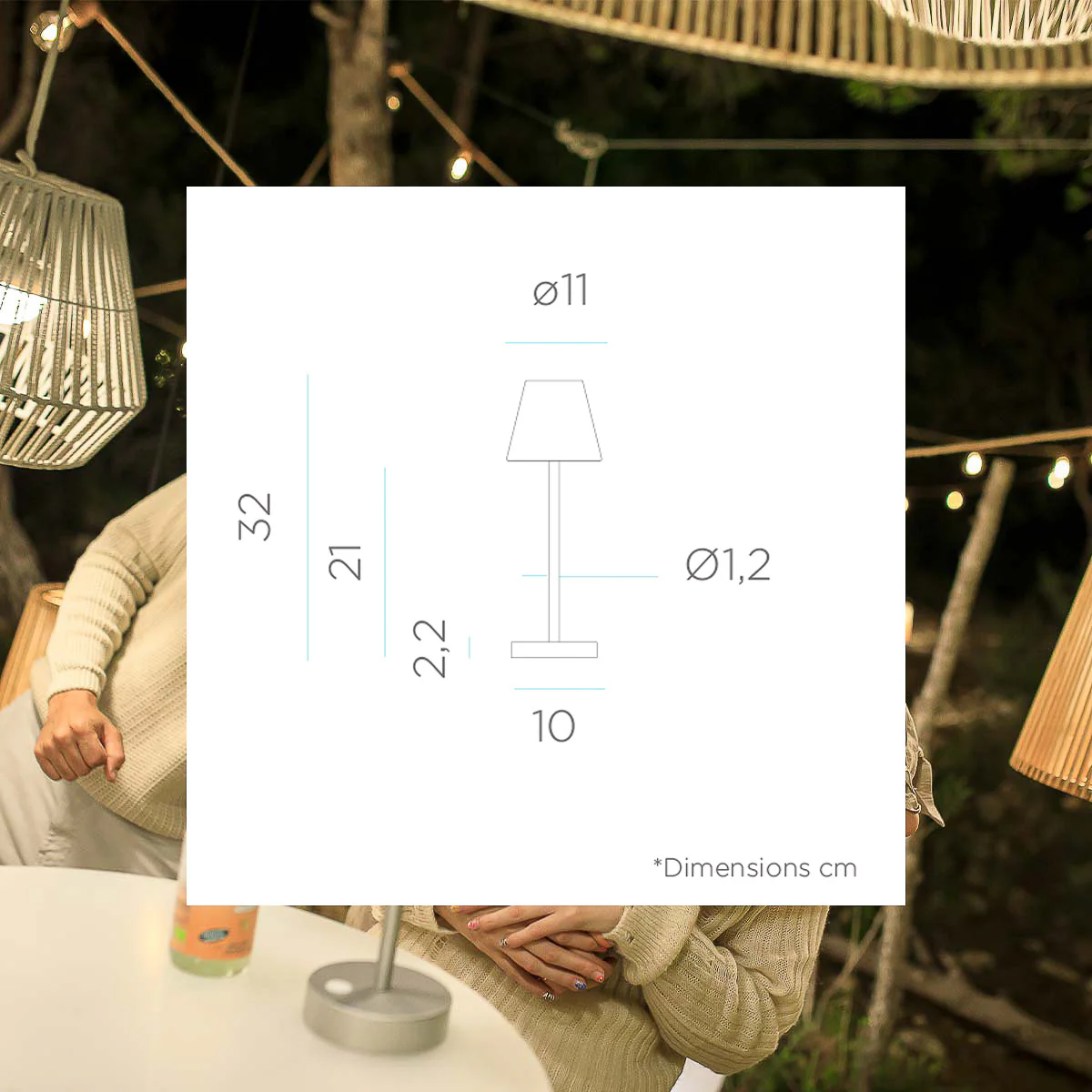 LAMPES DE TABLE NOËL LOLA SLIM 30 - Image 12