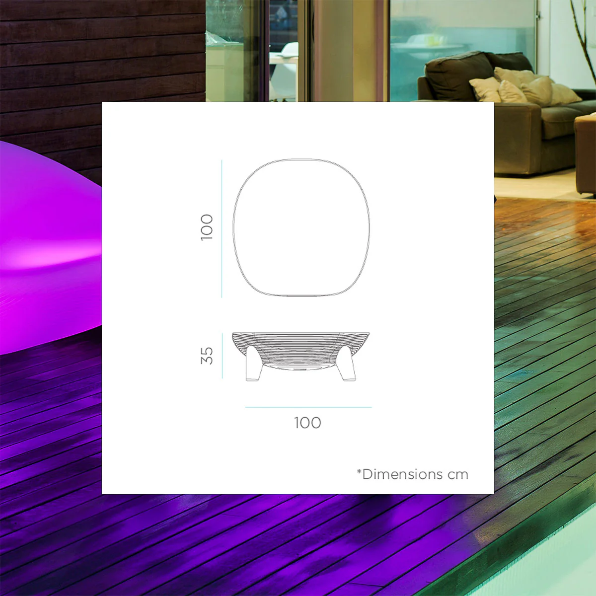 Pack x1 TABLE BASSE MARTINICA + x2 SIÈGES ARUBA - Image 9