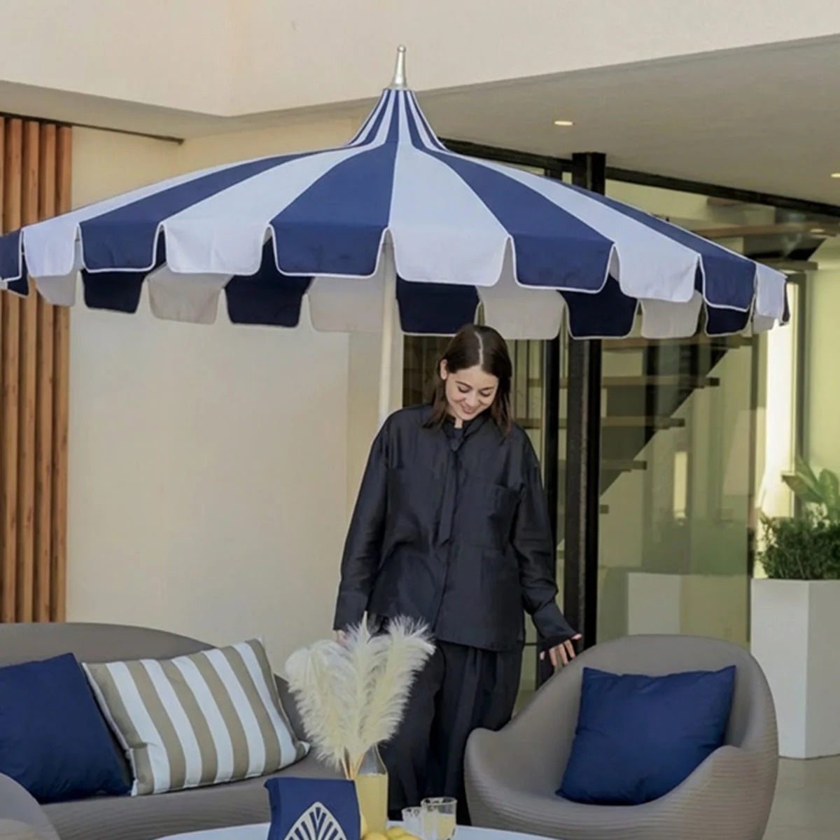 Parasol de type pagode ATRANI ø250 cm - Image 3