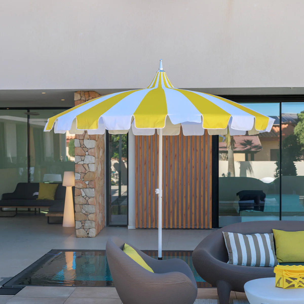 Parasol de type pagode ATRANI ø250 cm - Image 4