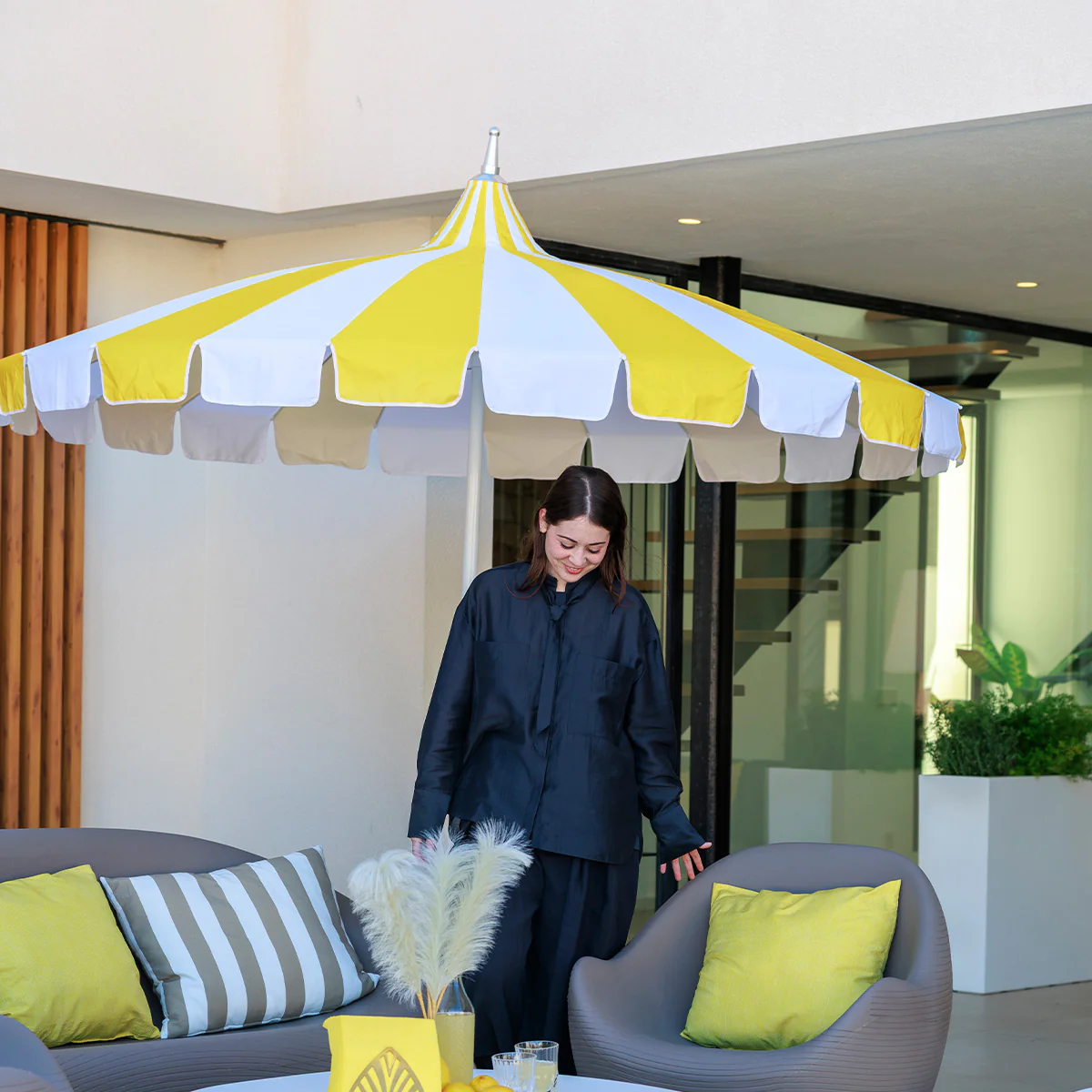 Parasol de type pagode ATRANI ø250 cm - Image 5