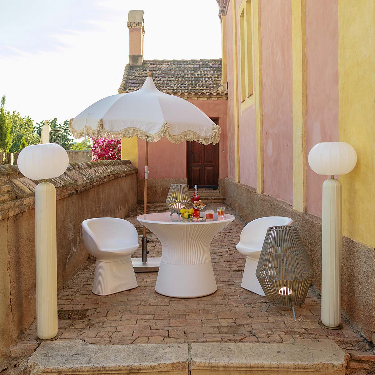 Parasol de type pagode ISCHIA ø180 cm - Image 6