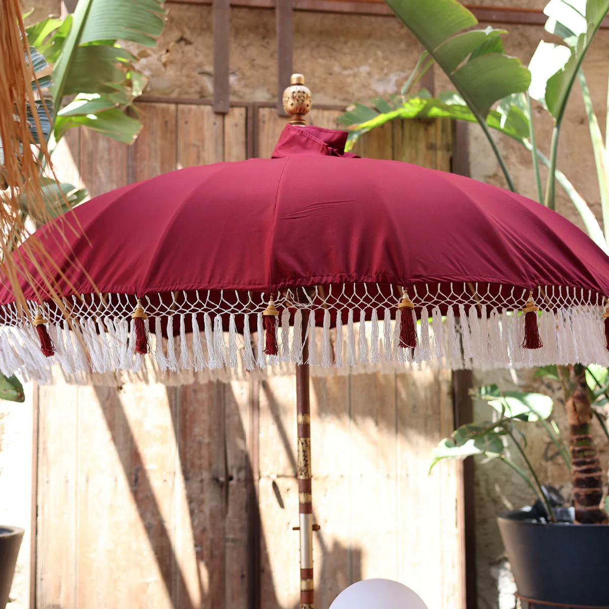 Parasol KOMODO ø180 cm GRENAT - Image 3