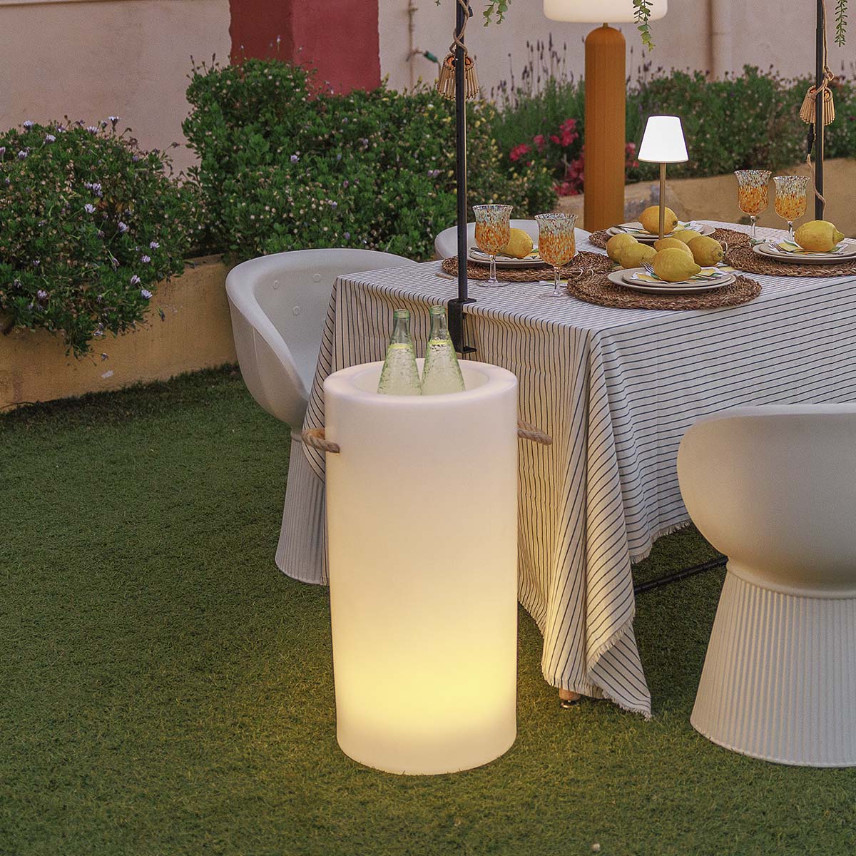 SEAU À BOUTEILLE PALMA AVEC LUMIÈRE - Image 2