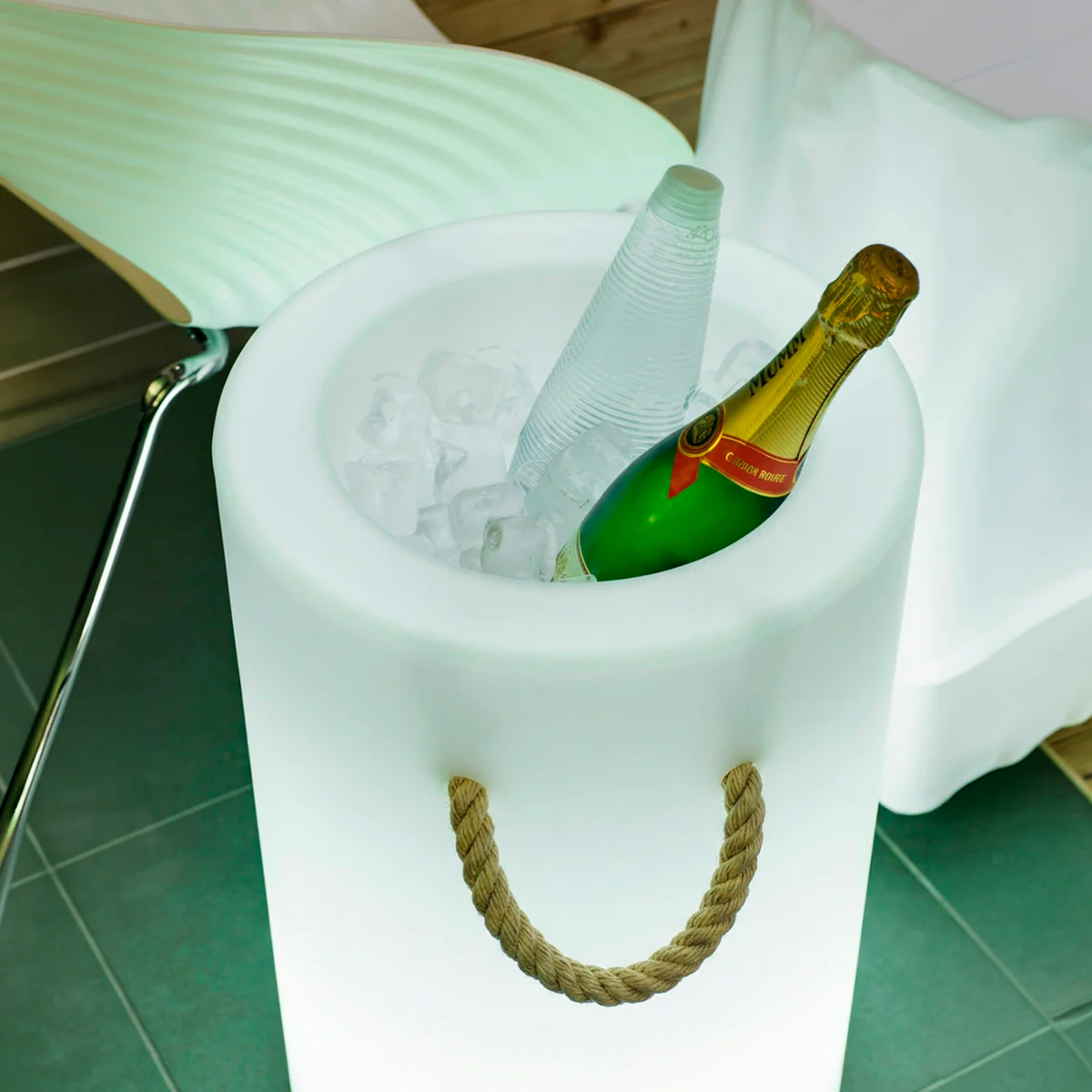 SEAU À BOUTEILLE PALMA AVEC LUMIÈRE - Image 3