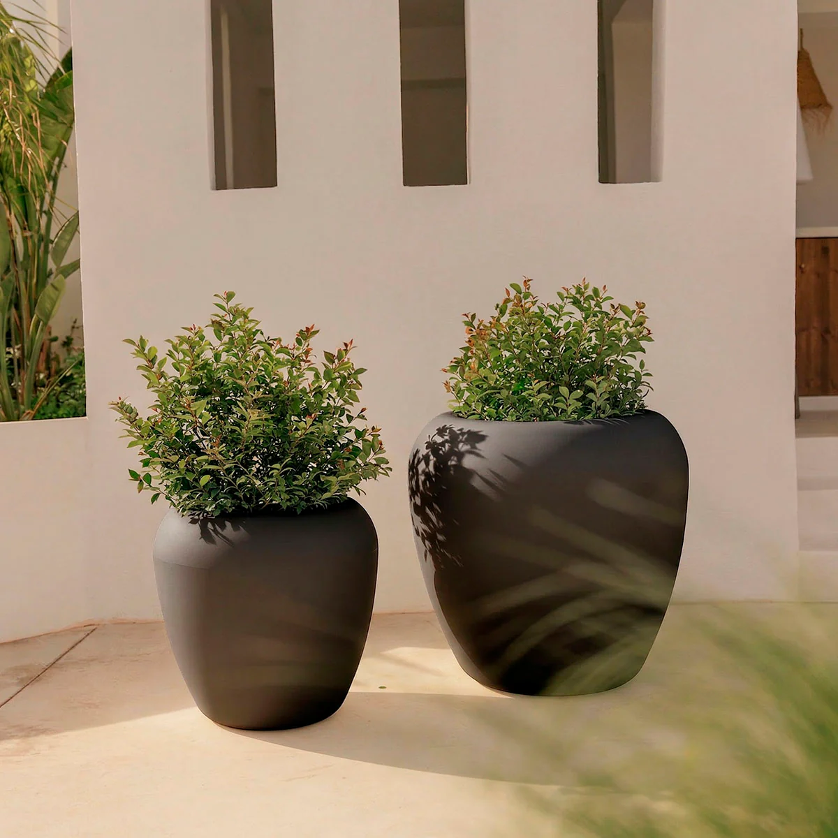 POT DE FLEURS ROND ARECA 80 - Image 10
