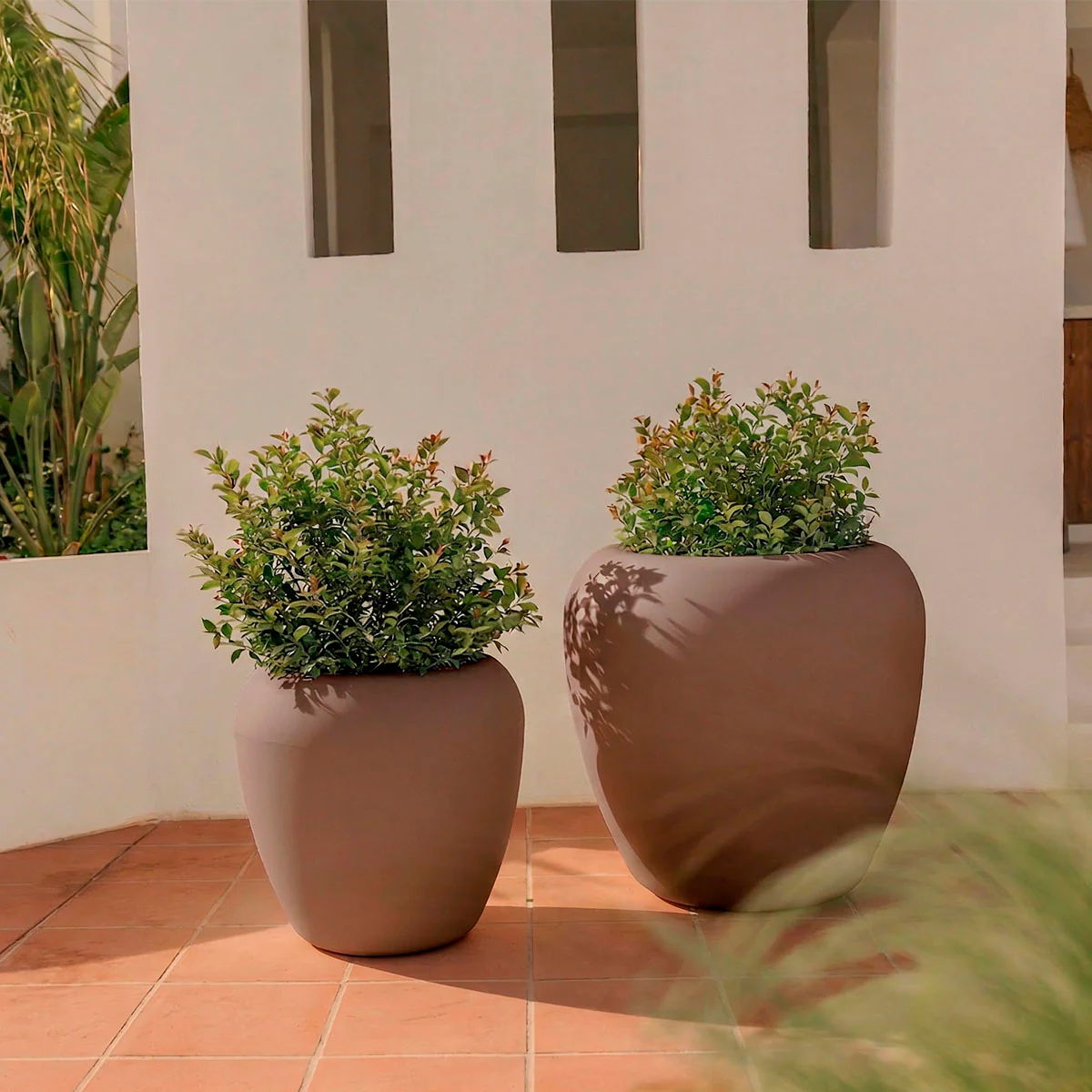 POT DE FLEURS ROND ARECA 80 - Image 11