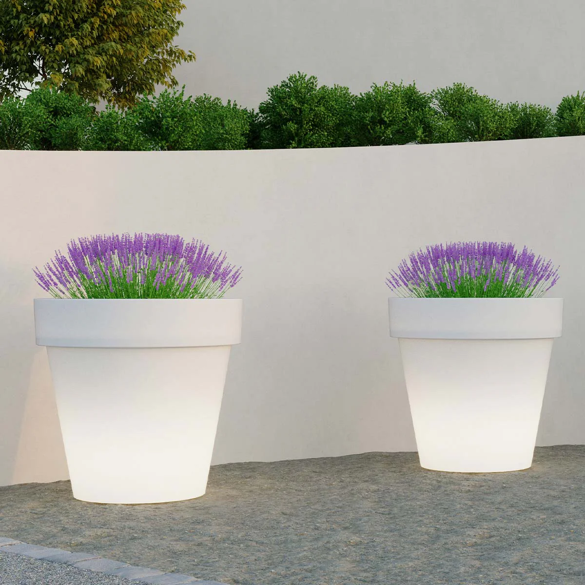POT GÉANT MAGNOLIA 160 AVEC LUMIÈRE