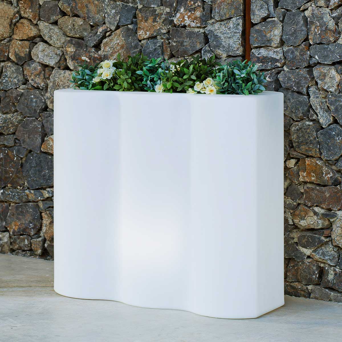 JARDINIÈRE HAUTE RECTANGULAIRE PALMERA AVEC LUMIÈRE - Image 3