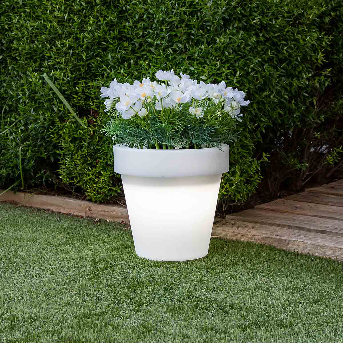 POT ROND MAGNOLIA 45 AVEC LUMIÈRE - Image 2