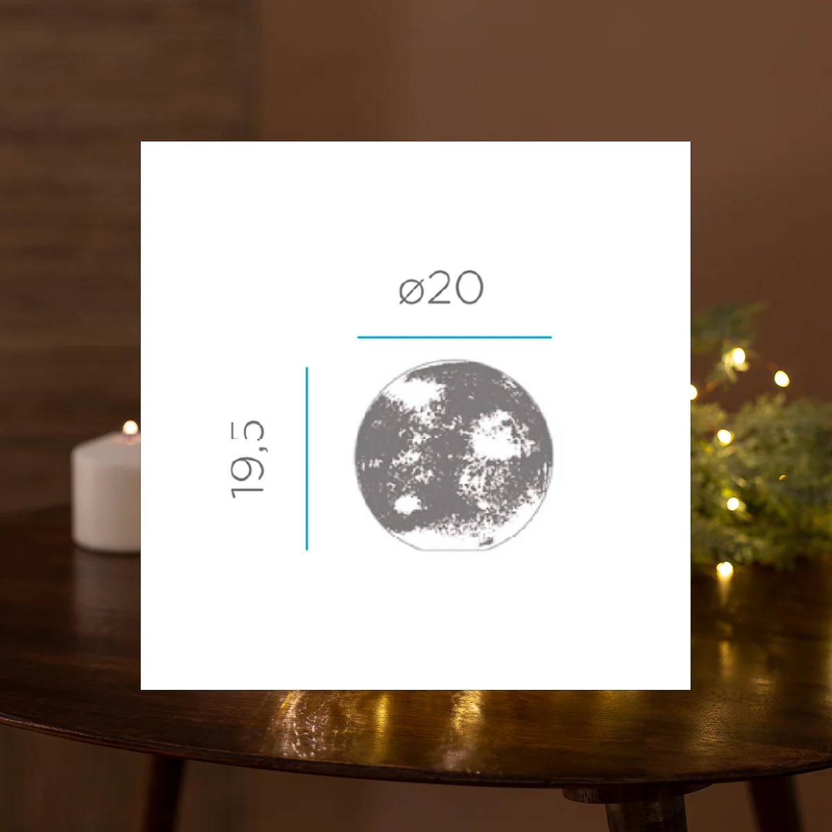 SPHÈRE LUMINEUSE POUR NOËL LUA 20 - Image 8